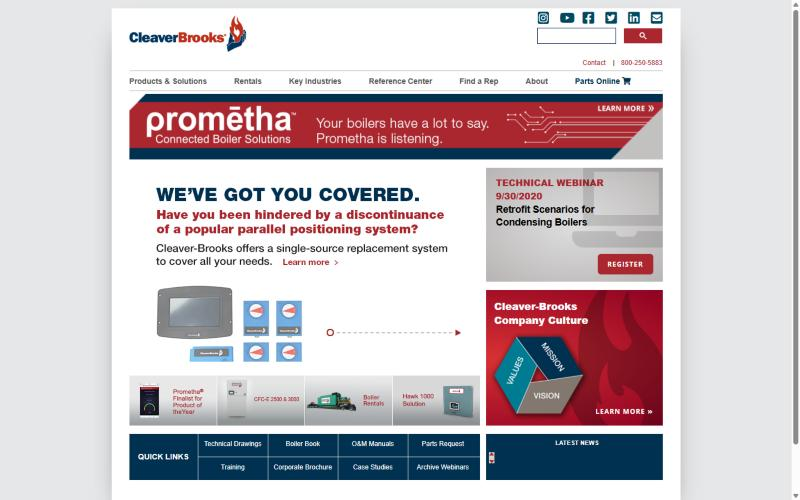 A Corporate Site and Parts Store on One Platform (before)