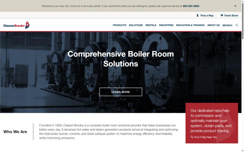 A Corporate Site and Parts Store on One Platform (after)